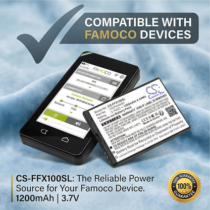 Replacement Battery for FAMOCO FX110 – ID Card Reader – 1200mAh / 3.7V