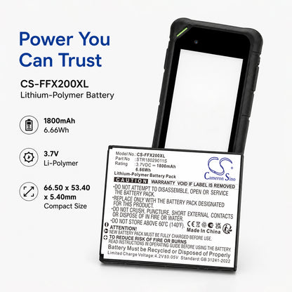 Replacement Battery for FAMOCO FX100 – ID Card Reader – 1800mAh / 3.7V