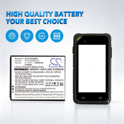 Replacement Battery for FAMOCO FX100 – ID Card Reader – 1800mAh / 3.7V