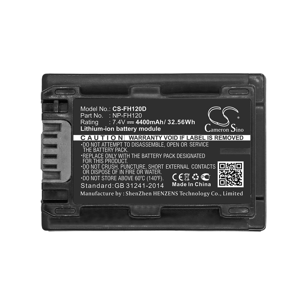 Replacement Battery for Sony DCR-DVD908E – Camera – 4400mAh / 7.4V