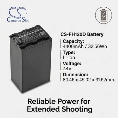 Replacement Battery for Sony DCR-DVD908E – Camera – 4400mAh / 7.4V