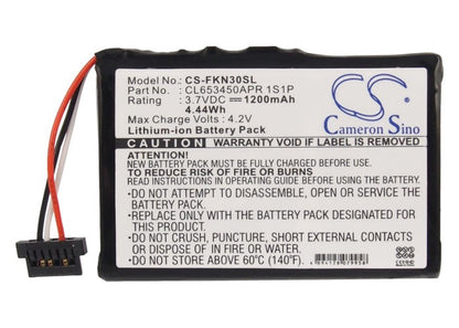 Replacement Battery for FALK  E30 – GPS, Navigator – 1200mAh / 4.44Wh / 3.7V
