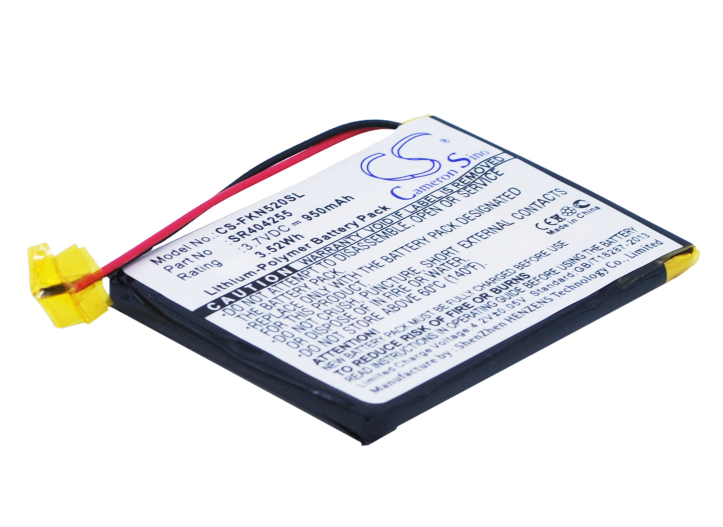 Replacement Battery for Falk Neo 520 – GPS, Navigator – 950mAh / 3.7V - image 1
