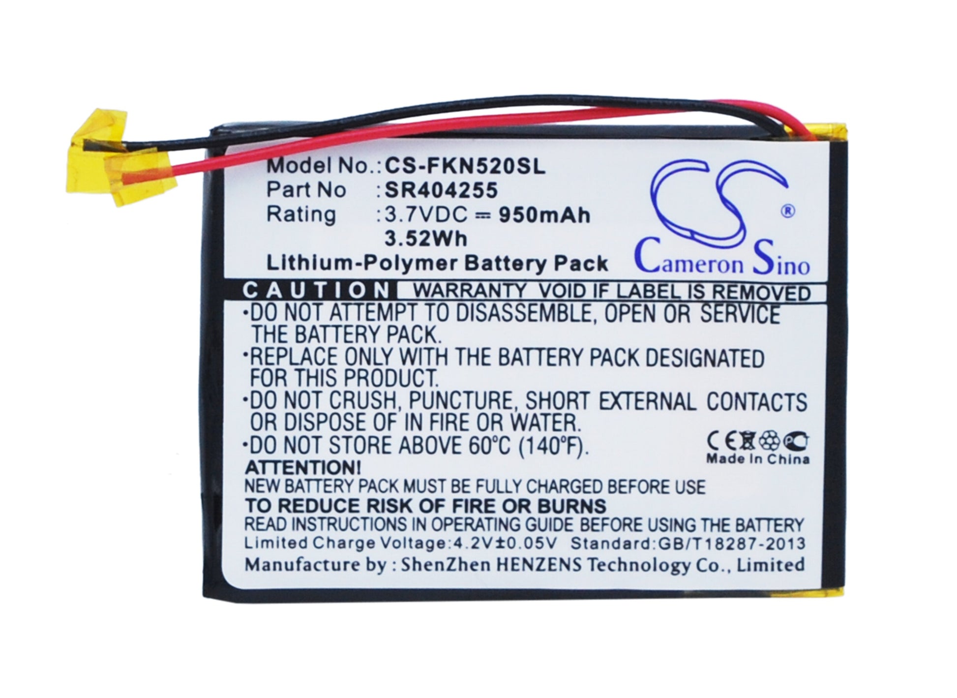 Replacement Battery for Falk Neo 520 – GPS, Navigator – 950mAh / 3.7V - image 5