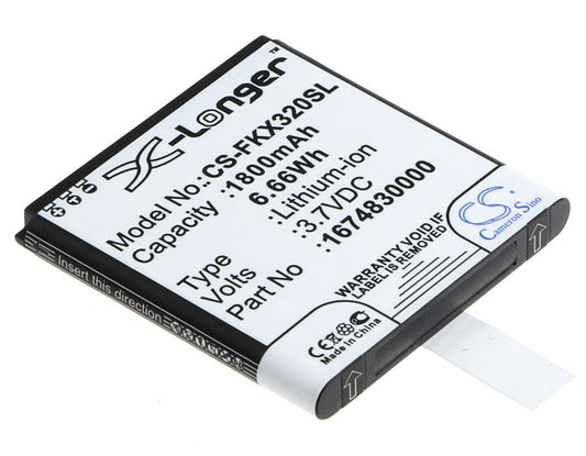 Replacement Battery for Falk  IBEX 25 – GPS, Navigator – 1800mAh / 6.66Wh / 3.7V