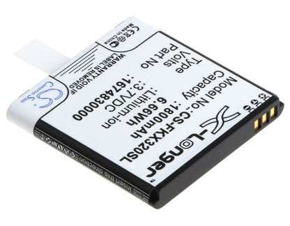 Replacement Battery for Falk  IBEX 25 – GPS, Navigator – 1800mAh / 6.66Wh / 3.7V
