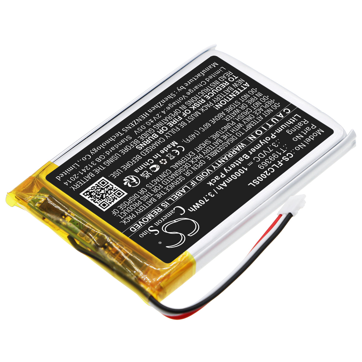 Replacement Battery for Flir C2 – Thermal Camera – 1000mAh / 3.7V