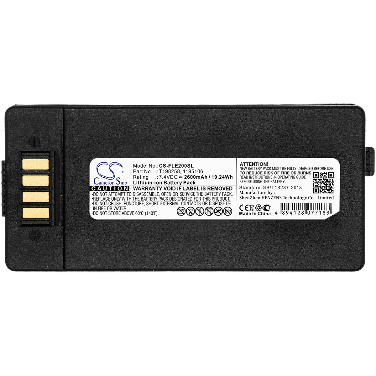 Replacement Battery for Flir ThermaCam E2 – Thermal Camera – 2600mAh / 7.4V