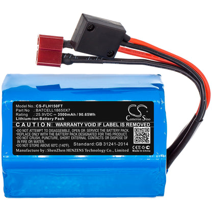 Replacement Battery for Bigblue VL15000P-Pro Mini – Flashlight – 3500mAh / 25.9V