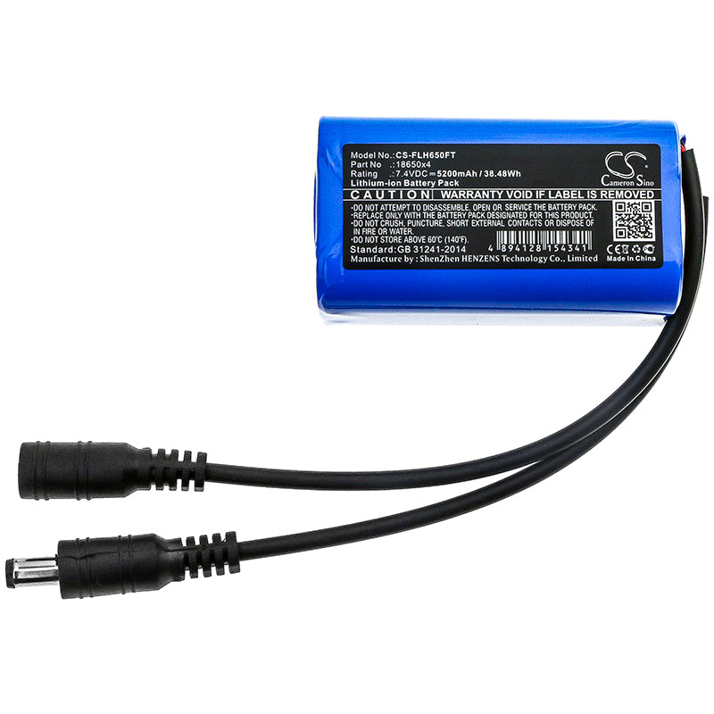 Replacement Battery for 18650 – Flashlight – 5200mAh / 7.4V