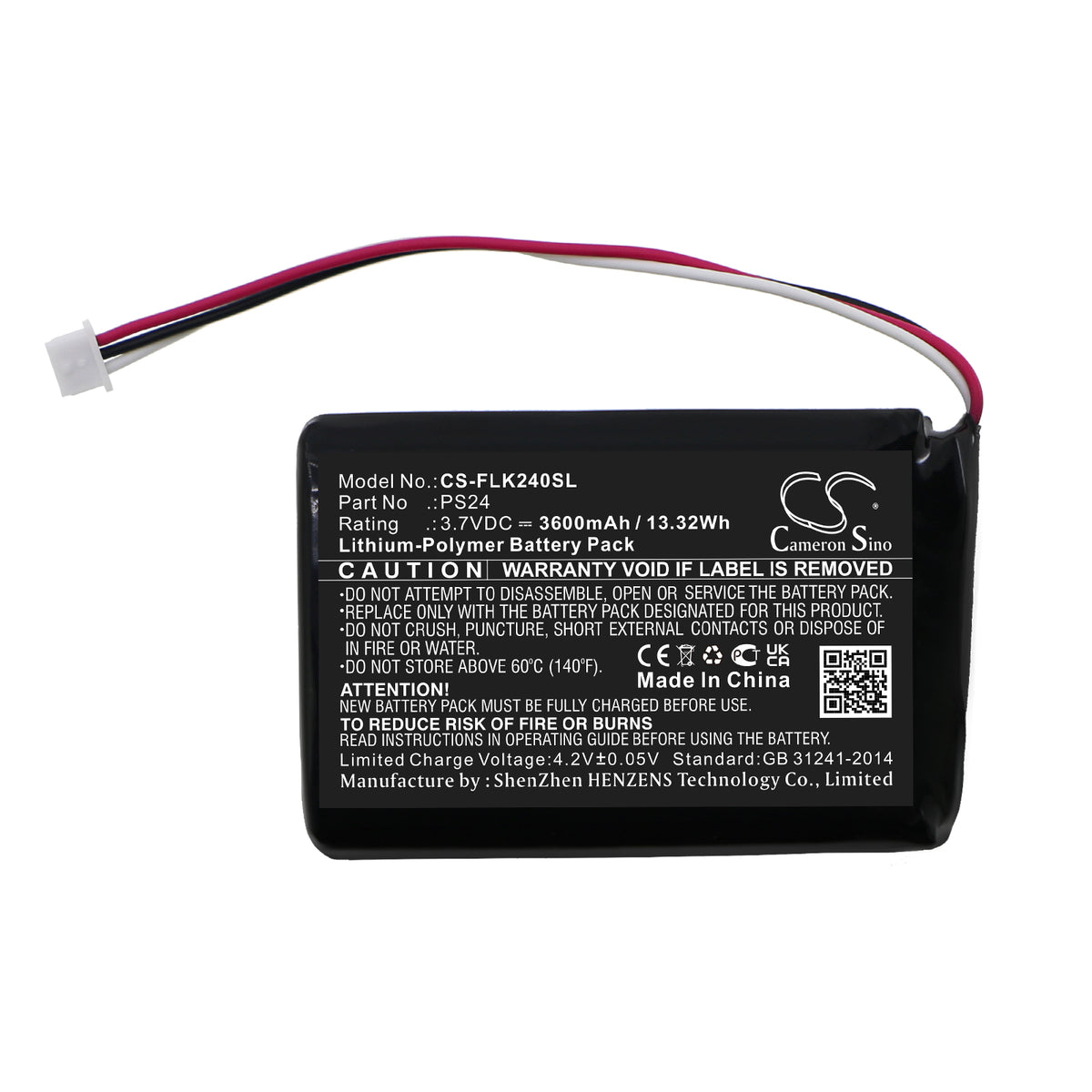 Replacement Battery for Megmeet | Flir Scout 240 – Thermal Camera – 3600mAh / 3.7V