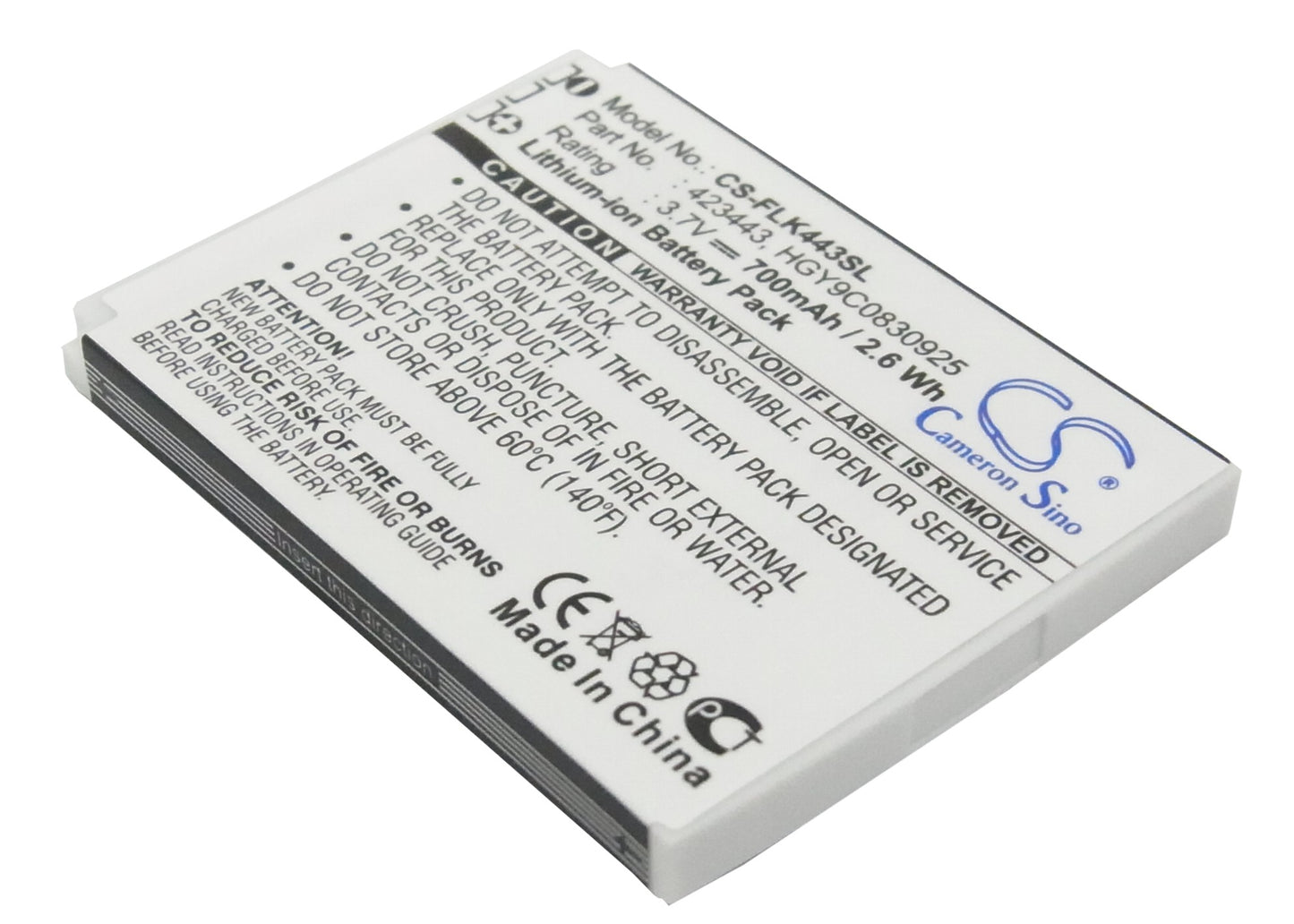 Replacement Battery for FOXLINK 423443 – Wireless Headset – 700mAh / 3.7V - image 1
