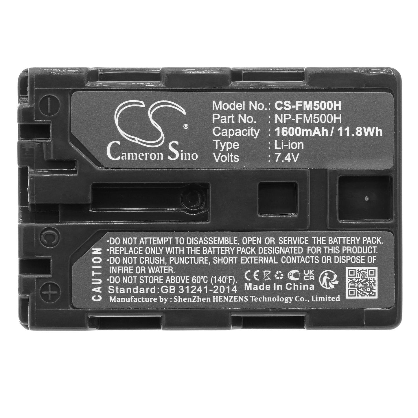 Replacement Battery for Sony  
        DSLR-A100K – Camera – 1600mAh/11.8Wh / 7.4V