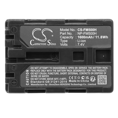 Replacement Battery for Sony  
        DSLR-A100K – Camera – 1600mAh/11.8Wh / 7.4V