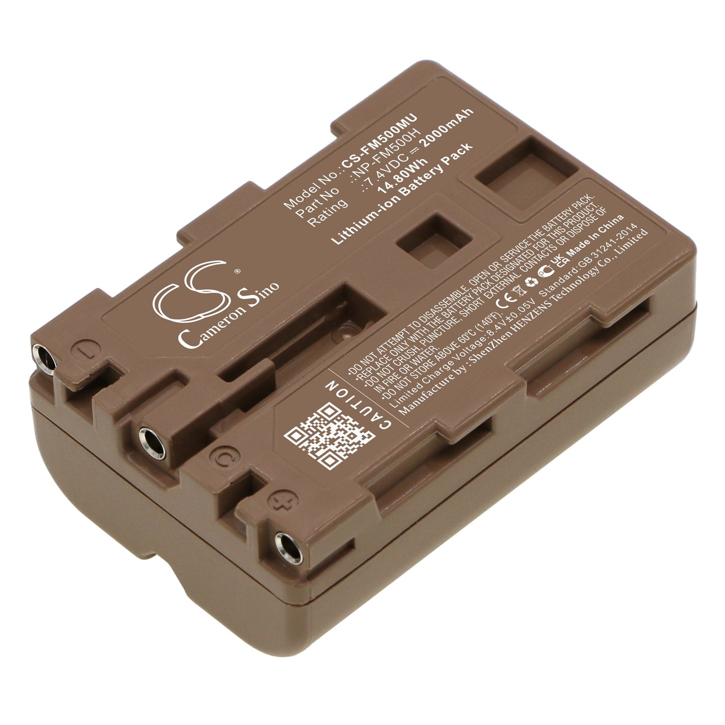 Replacement Battery for Sony  alpha DSLR-A100 – Camera – 2000mAh / 14.80Wh / 7.4V