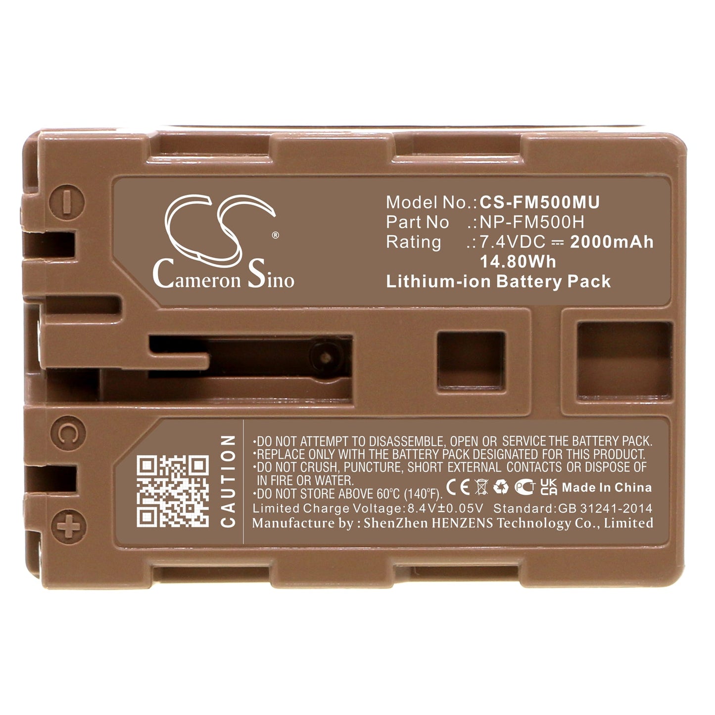 Replacement Battery for Sony  alpha DSLR-A100 – Camera – 2000mAh / 14.80Wh / 7.4V