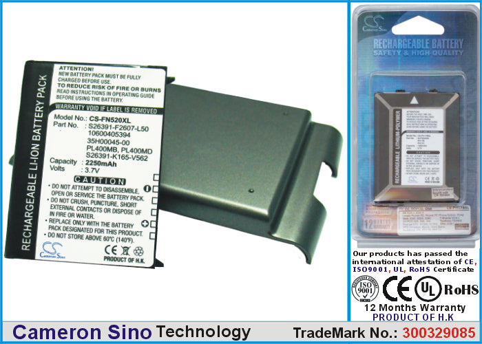 Replacement Battery for Pharos | Fujitsu PTL535 – PDA, Pocket PC – 2250mAh / 3.7V