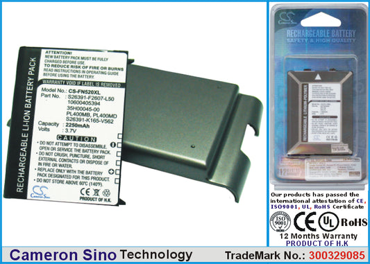 Replacement Battery for Pharos | Fujitsu PTL535 – PDA, Pocket PC – 2250mAh / 3.7V