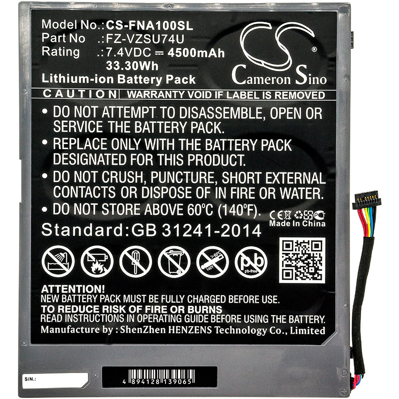 Replacement Battery for Panasonic Toughpad FZ-A1 – Tablet – 4500mAh / 7.4V - image 3