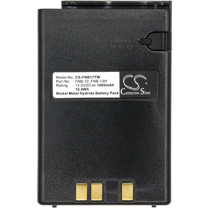 Replacement Battery for Vertex  FT-23R – Two-Way Radio – 1000mAh/12.0Wh / 12.0V