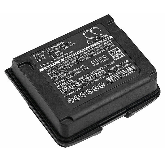 Replacement Battery for Horizon  HX460 – Two-Way Radio – 1400mAh / 10.36Wh / 7.4V