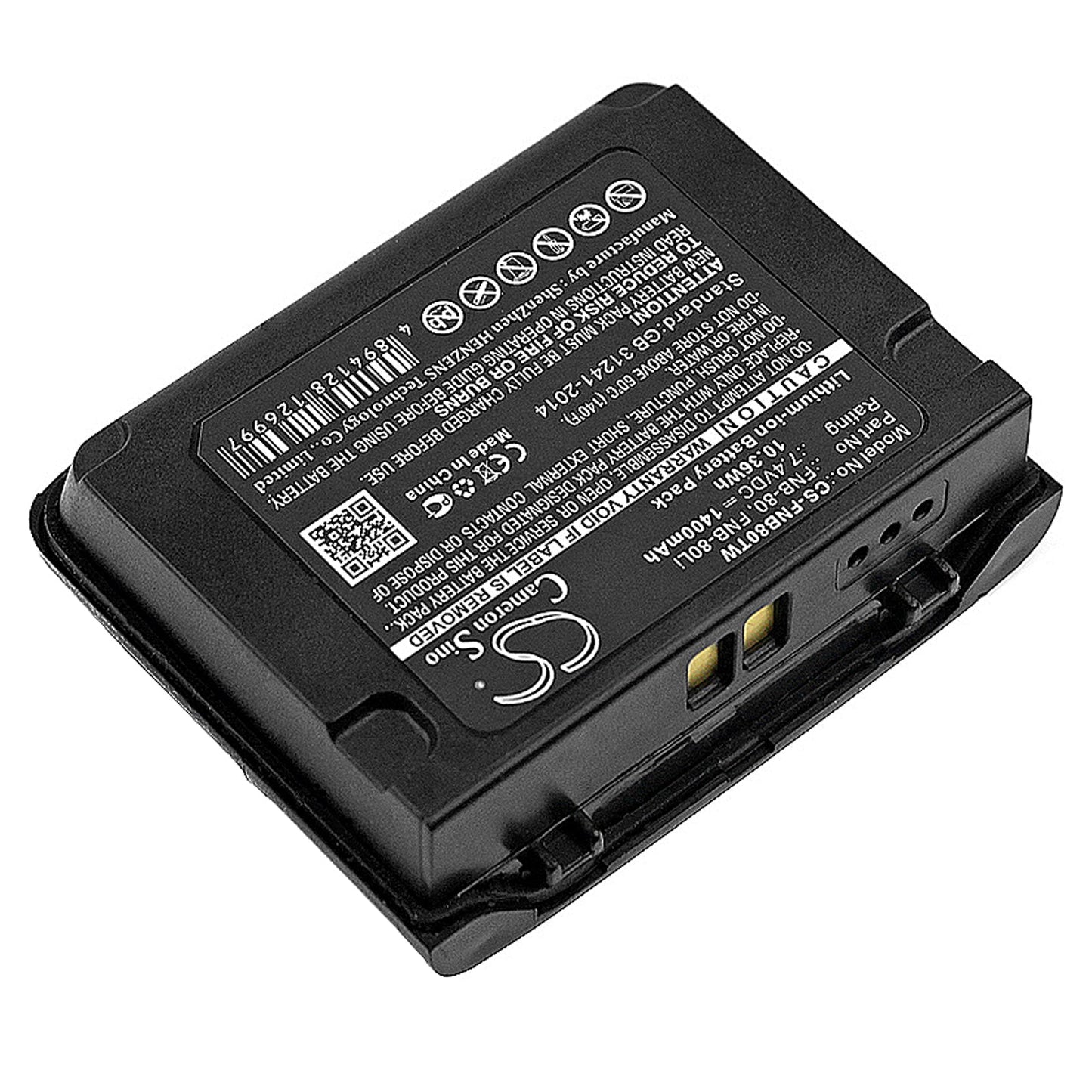 Replacement Battery for Vertex  VX-5 – Two-Way Radio – 1400mAh / 10.36Wh / 7.4V