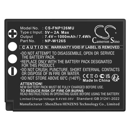 Replacement Battery for Fujifilm FinePix HS30EXR – Camera – 1000mAh / 7.4V