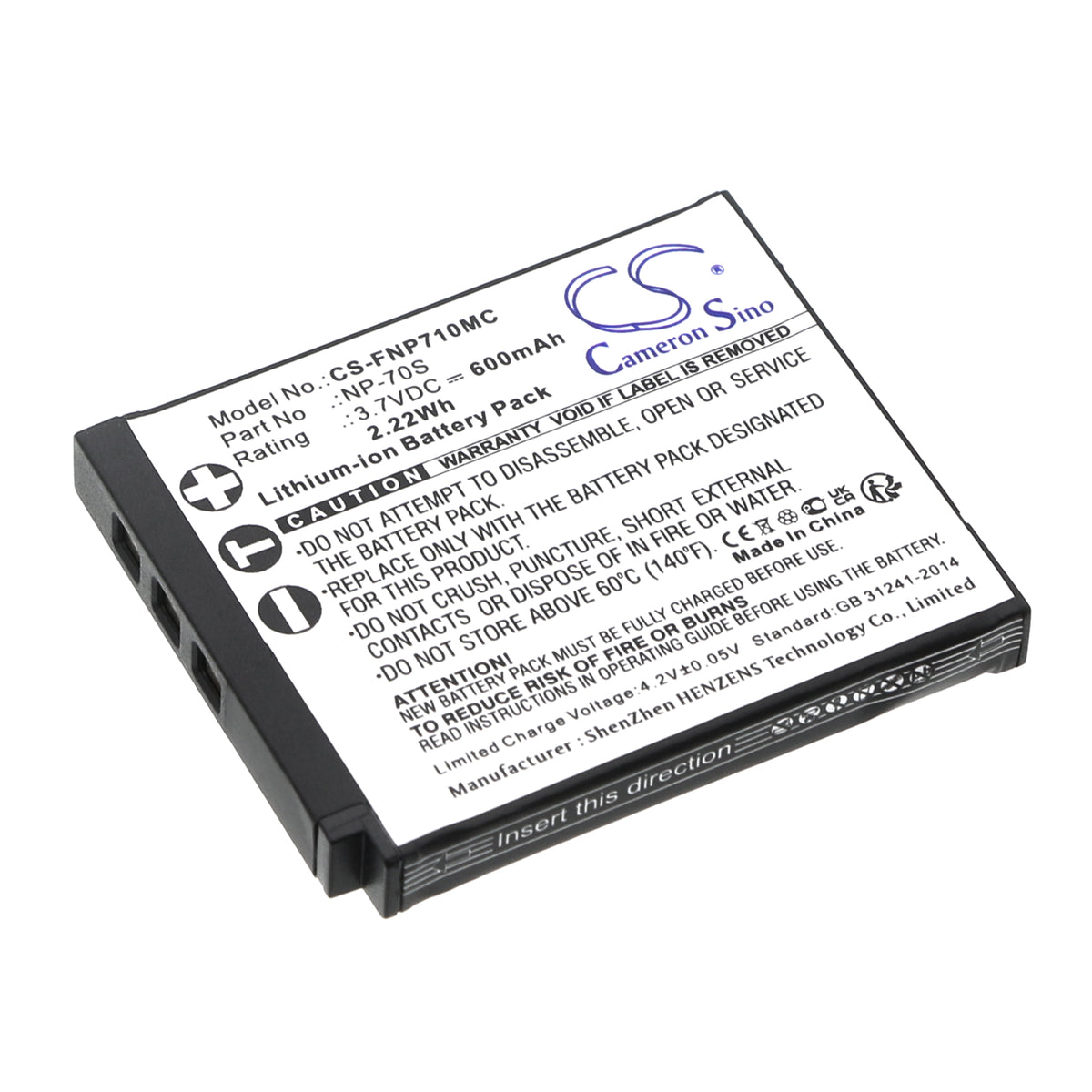 Replacement Battery for Fujifilm Instax Mini 99 – Camera – 600mAh / 3.7V
