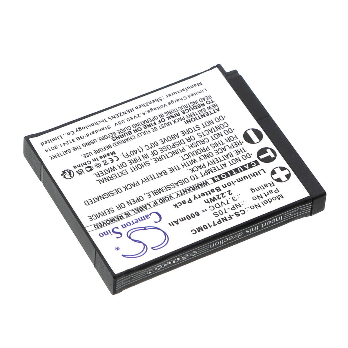 Replacement Battery for Fujifilm Instax Mini 99 – Camera – 600mAh / 3.7V