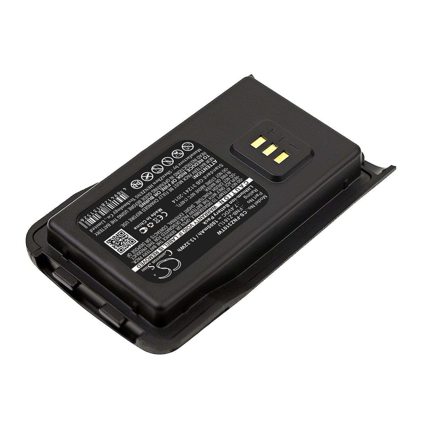 Replacement Battery for Vertex  EVX-C31 – Two-Way Radio – 1800mAh / 13.32Wh / 7.4V