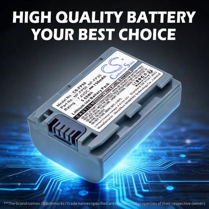 Replacement Battery for Sony DCR-SR40 – Camera – 750mAh / 7.4V