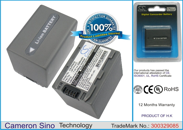 Replacement Battery for Sony DCR-DVD105 – Camera – 2300mAh / 7.4V - image 1