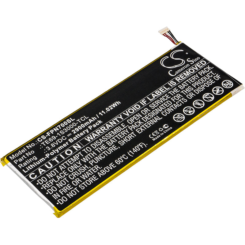 Replacement Battery for FisherPrice Nabi 7 – Tablet – 2900mAh / 3.8V - image 1