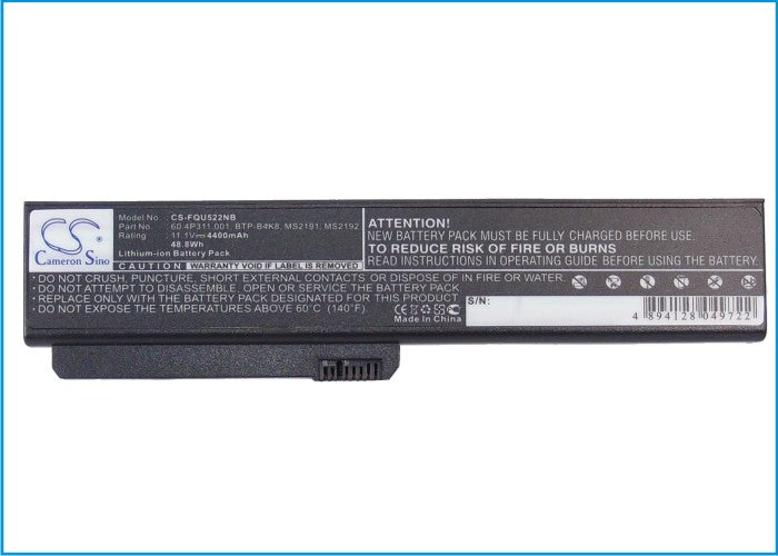 Replacement Battery for Founder  A210N – Notebook, Laptop – 4400mAh/48.84Wh / 11.1V