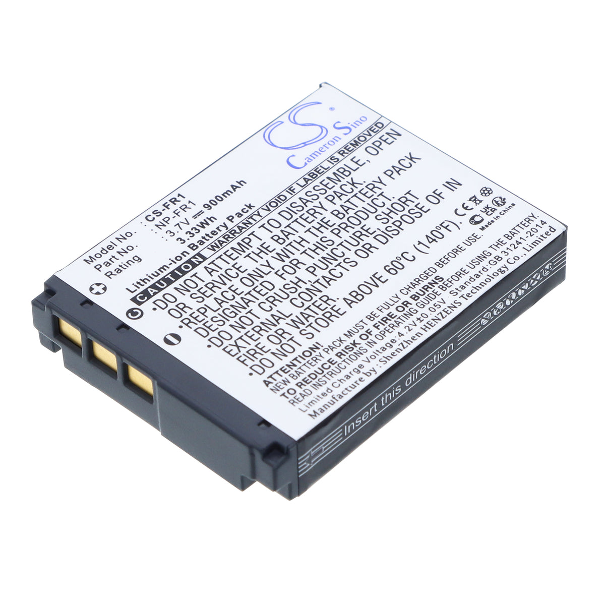 Replacement Battery for Sony Cyber-shot DSC-P200 – Camera – 900mAh / 3.7V