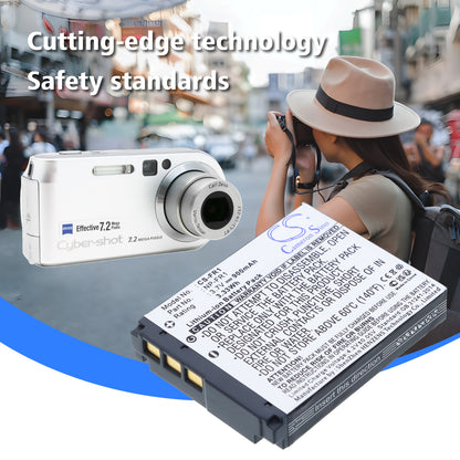Replacement Battery for Sony Cyber-shot DSC-P200 – Camera – 900mAh / 3.7V