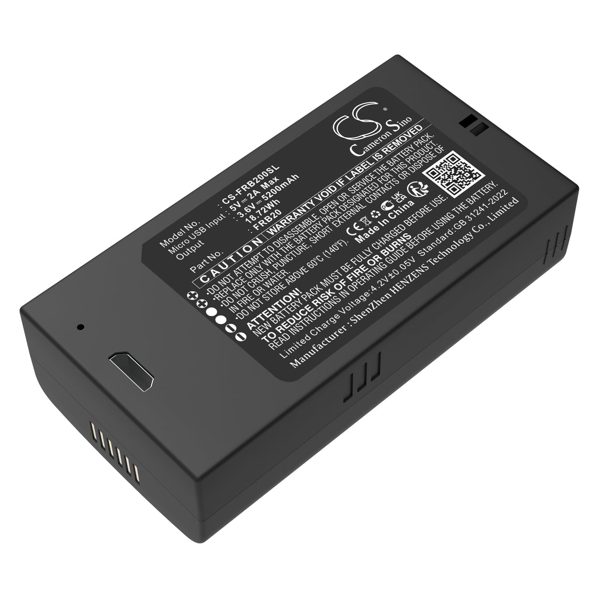 Replacement Battery for Imou Cell 2 Camera – Home Security Camera – 5200mAh / 3.6V