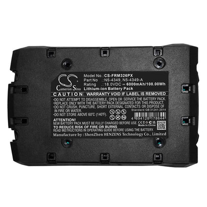Replacement Battery for Fromm P326 – Strapping Tools – 6000mAh / 18V - image 5