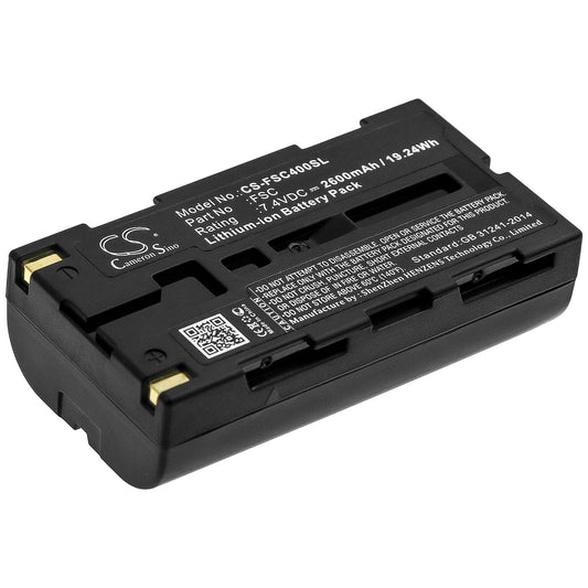 Replacement Battery for Fuji Portaflow-C FSC-4 Ultrasonic Flow Meter – Equipment, Survey, Test – 2600mAh / 7.4V