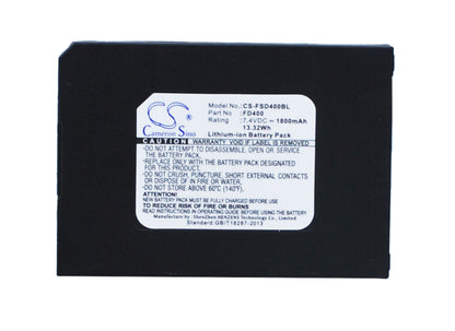 Replacement Battery for FirstData FD-400 – Payment Terminal – 1800mAh / 7.4V