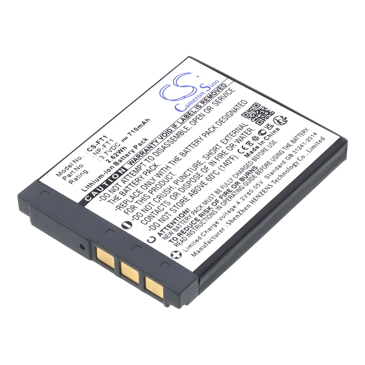 Replacement Battery for Sony Cyber-shot DSC-T3 – Camera – 710mAh / 3.7V