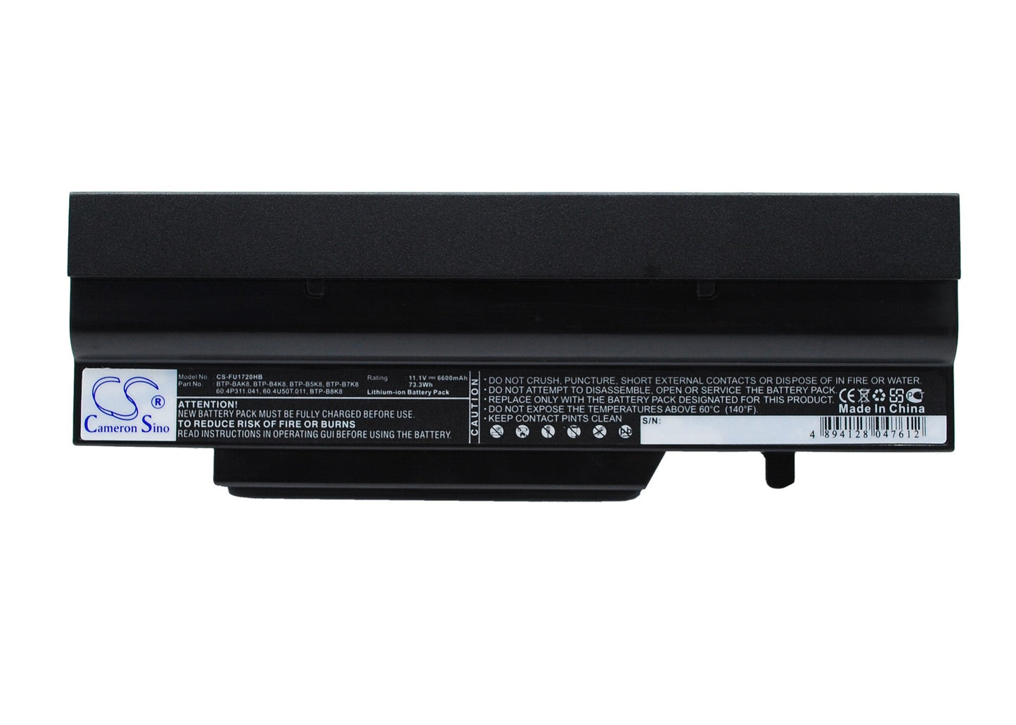 Replacement Battery for Medion  Akoya E5214 – Notebook, Laptop – 6600mAh / 73.26Wh / 11.1V