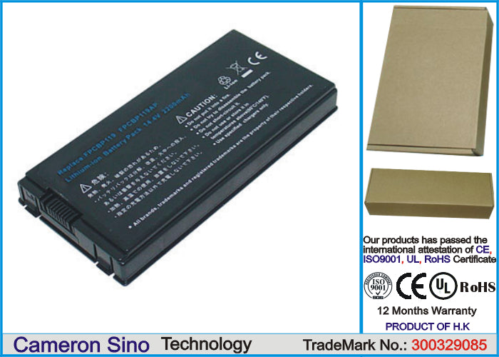 Replacement Battery for Fujitsu LifeBook N3400 – Notebook, Laptop – 2200mAh / 14.4V - image 1