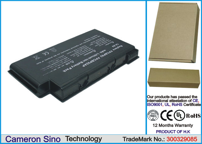 Replacement Battery for Fujitsu LifeBook N6000 – Notebook, Laptop – 6600mAh / 14.8V - image 1