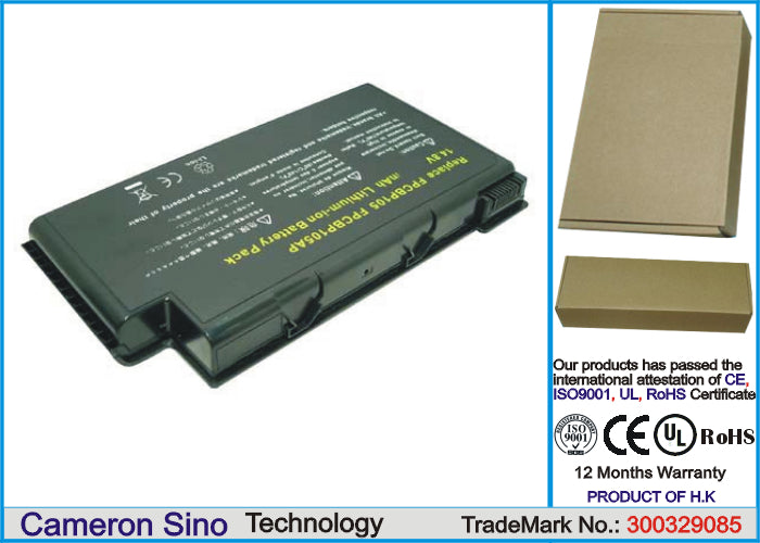 Replacement Battery for Fujitsu LifeBook N6010 – Notebook, Laptop – 4400mAh / 14.8V - image 1