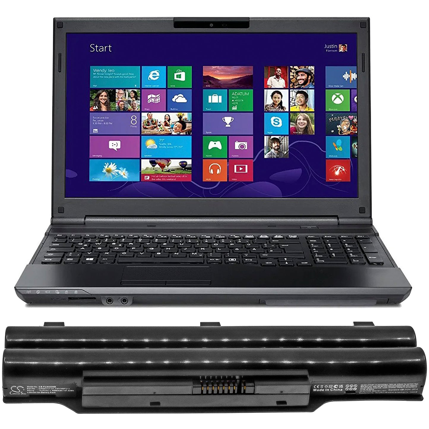 Replacement Battery for Fujitsu LifeBook A512 – Notebook, Laptop – 4400mAh / 10.8V - image 4