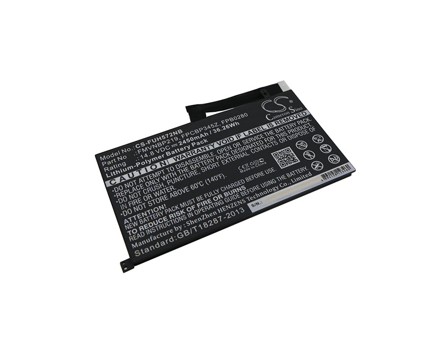 Replacement Battery for Fujitsu LifeBook UH572 – Notebook, Laptop – 2450mAh / 14.8V - image 1