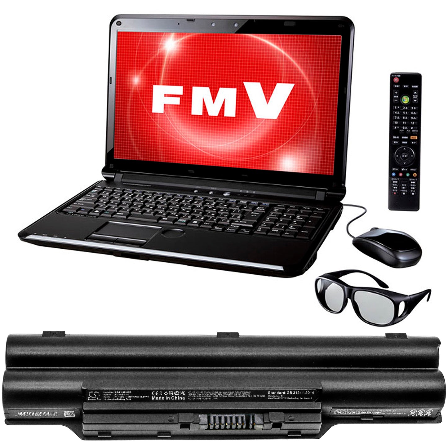 Replacement Battery for Fujitsu AH58/CM – Notebook, Laptop – 4400mAh / 11.1V - image 4