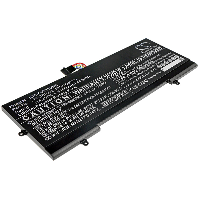 Replacement Battery for Fujitsu Lifebook U77 – Notebook, Laptop – 3100mAh / 14.4V - image 1
