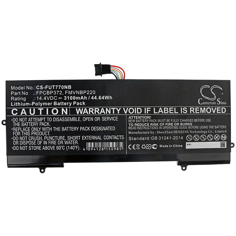 Replacement Battery for Fujitsu Lifebook U77 – Notebook, Laptop – 3100mAh / 14.4V - image 3